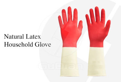 Multipurpose Household Glove-Orange/Red&White/White.
